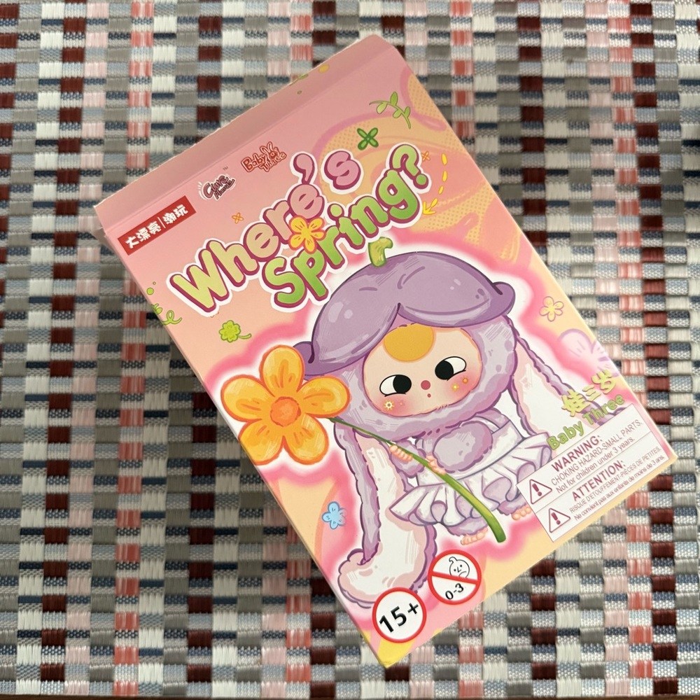 Baby Three Keychain Bag Charm